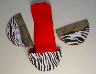 Zebra Print Duck Diaper Holders